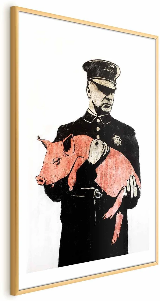 Paveikslas - Policininkas kiaulė