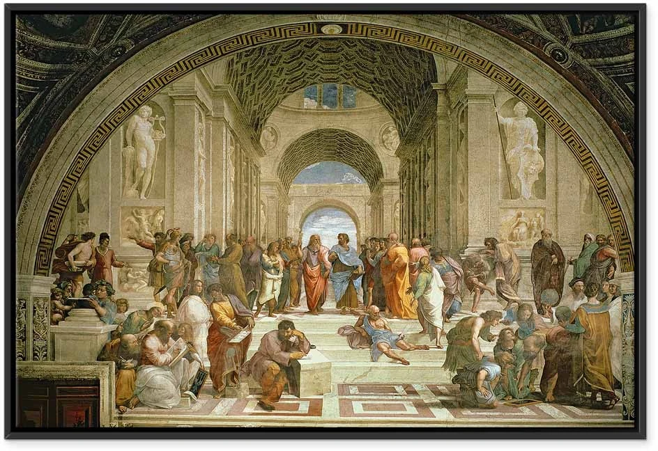 Paveikslas Raphael - Atėnų mokykla