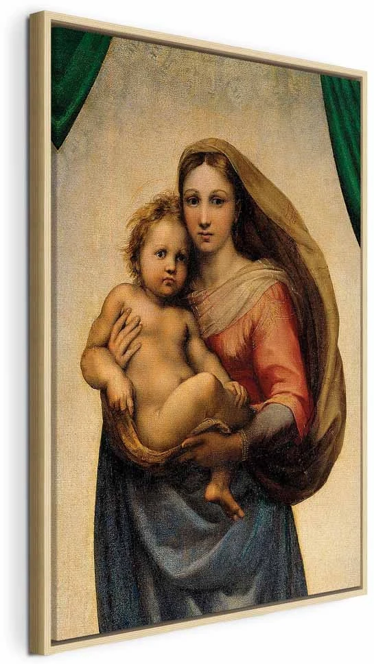 Paveikslas Raphael - Siksto Madona, fragmentas