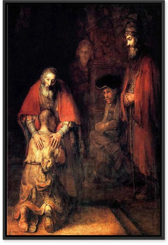 Paveikslas Rembrandt - Sūnaus palaidūno sugrįžimas
