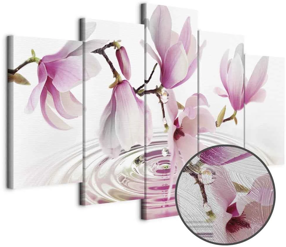Paveikslas Rožinės magnolijos virš vandens