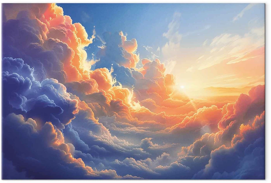 Paveikslas Saulėlydis virš jūros