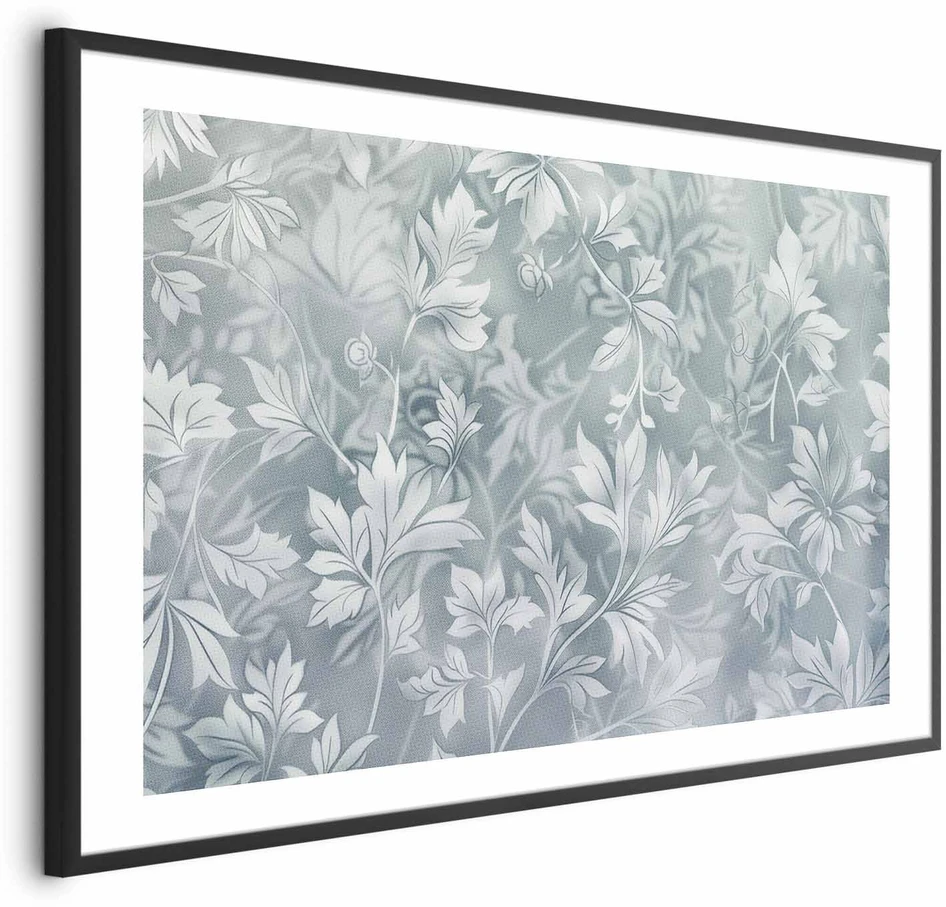 Paveikslas - Sendinti gėlių raštai prislopinto turkio atspalviais