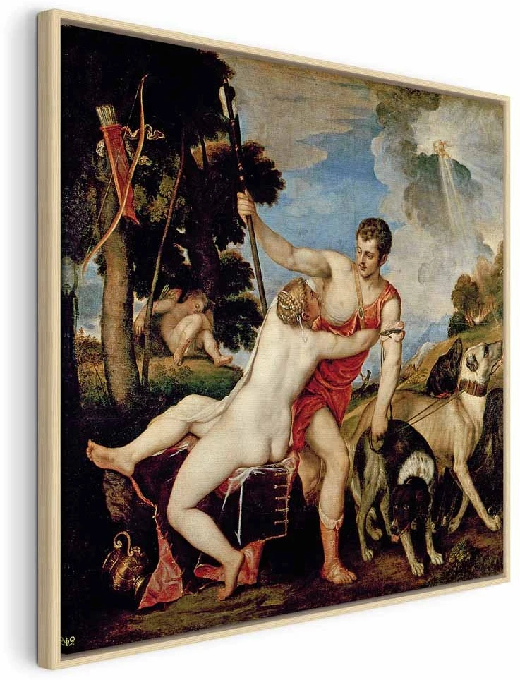 Paveikslas Titian - Venera ir Adonis