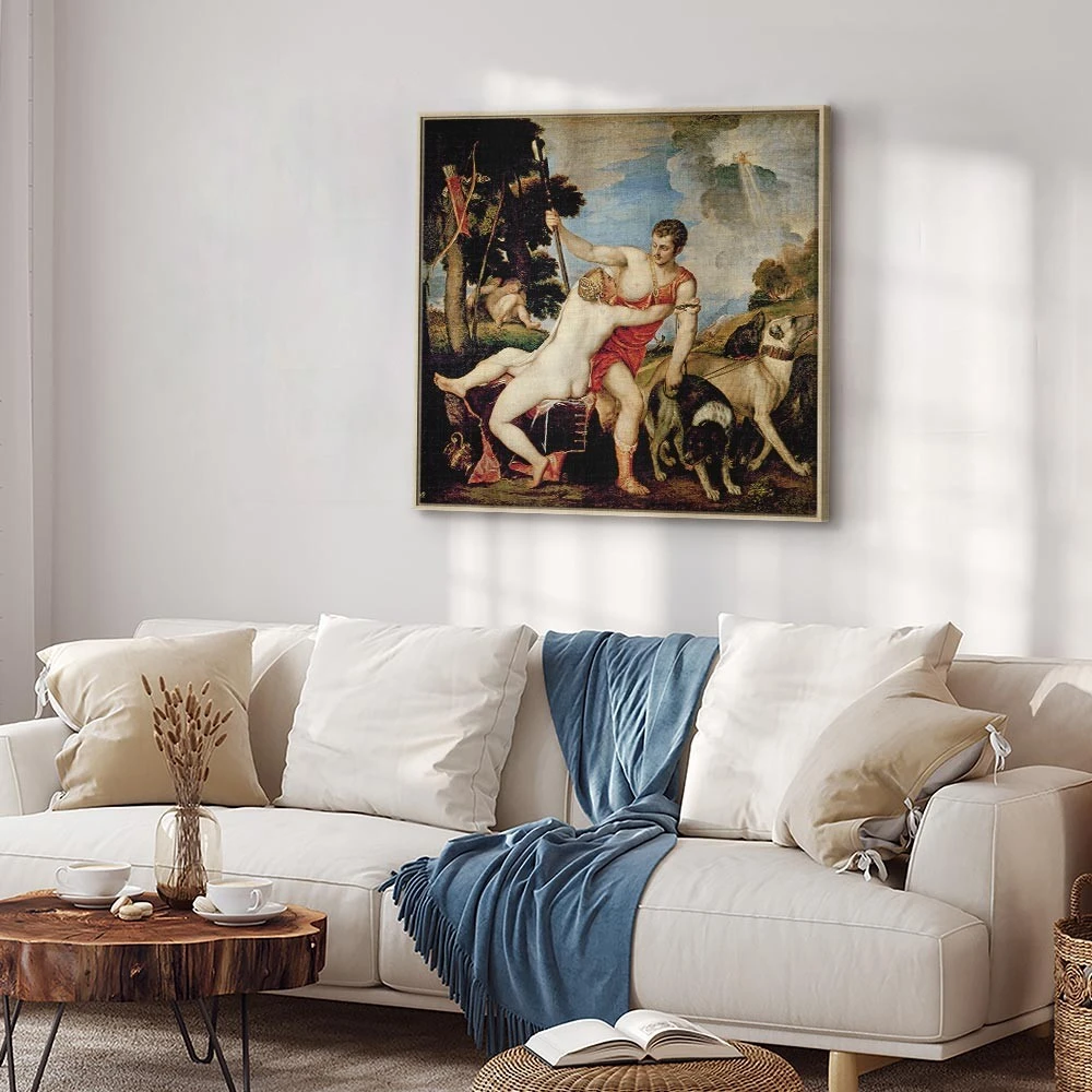 Paveikslas Titian - Venera ir Adonis