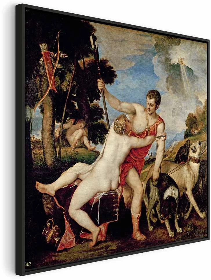 Paveikslas Titian - Venera ir Adonis
