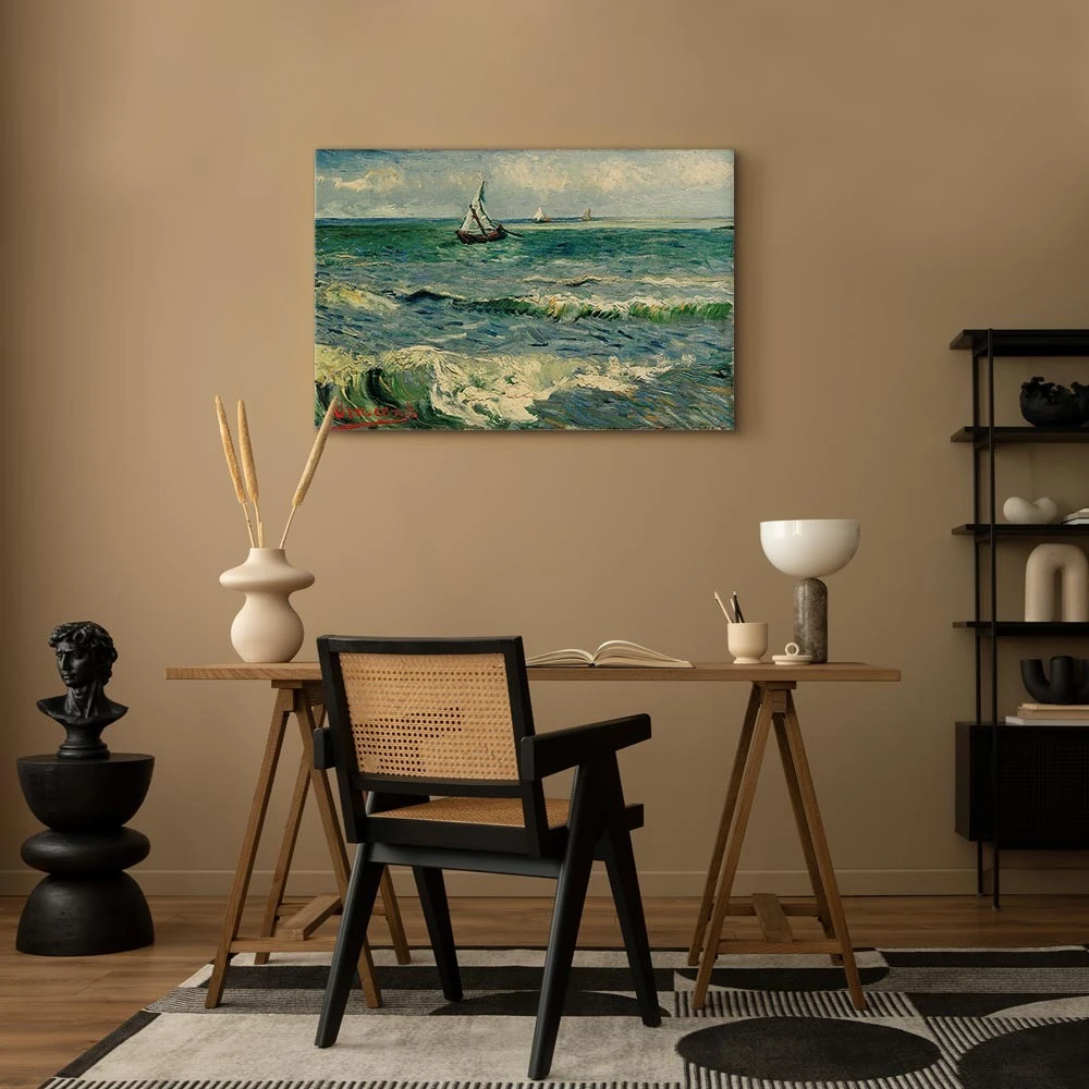 Paveikslas Vincent van Gogh - Jūros peizažas Sen Mari de la Mer