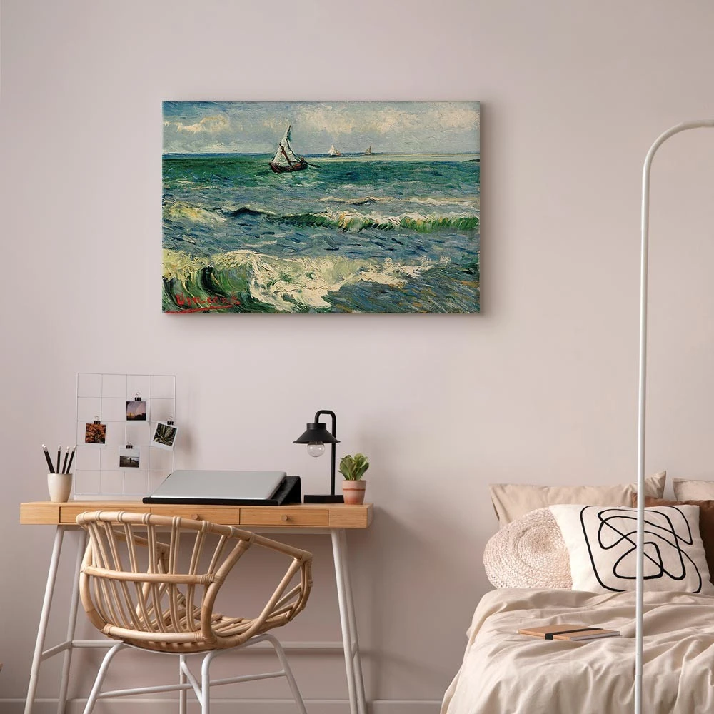 Paveikslas Vincent van Gogh - Jūros peizažas Sen Mari de la Mer