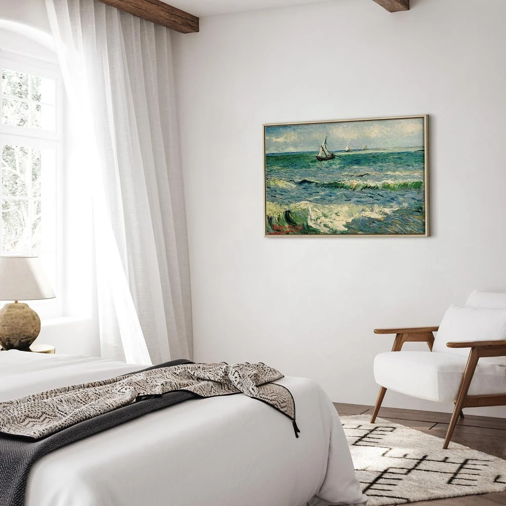 Paveikslas Vincent van Gogh - Jūros peizažas Sen Mari de la Mer