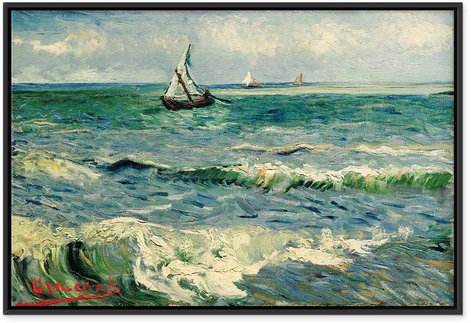 Paveikslas Vincent van Gogh - Jūros peizažas Sen Mari de la Mer
