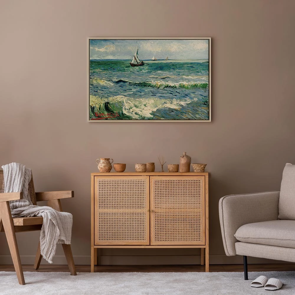Paveikslas Vincent van Gogh - Jūros peizažas Sen Mari de la Mer