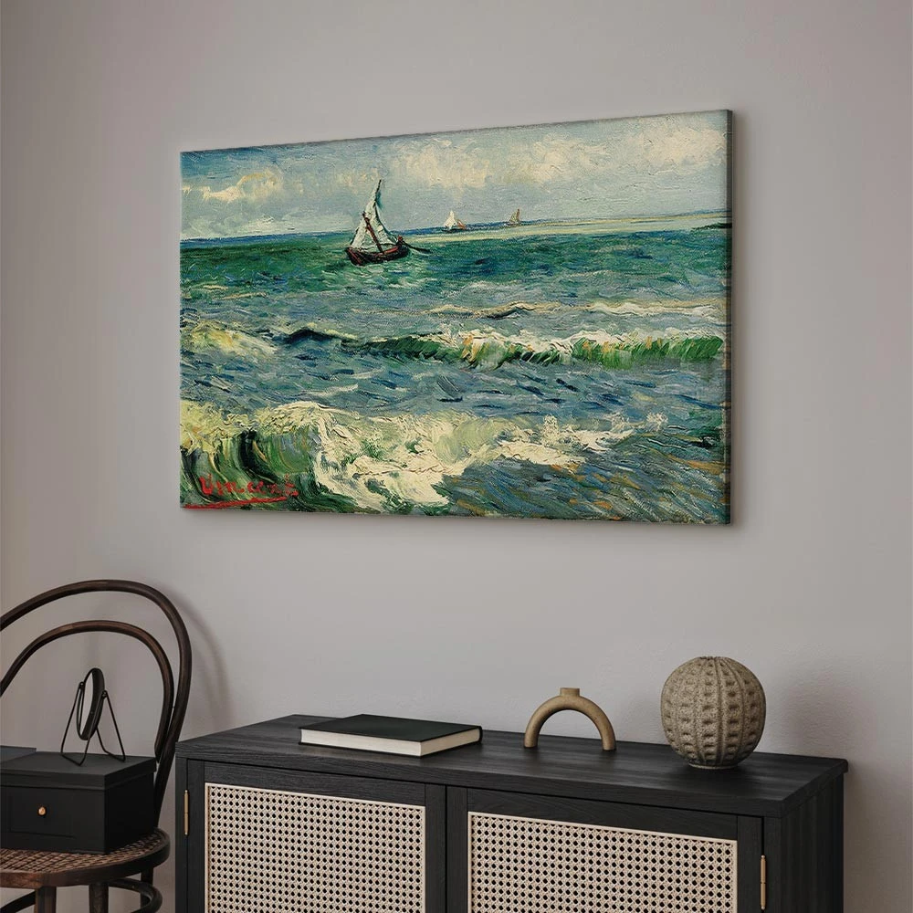 Paveikslas Vincent van Gogh - Jūros peizažas Sen Mari de la Mer