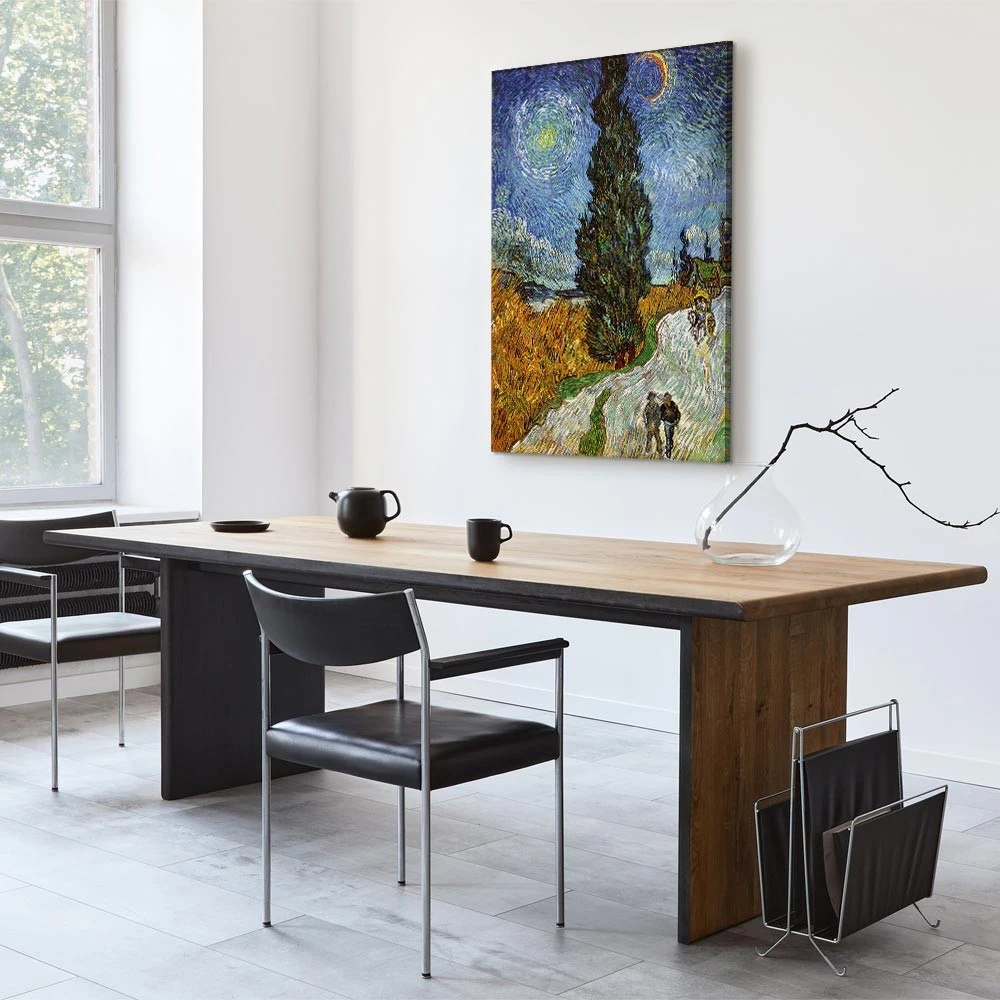 Paveikslas Vincent van Gogh - Kelias su kiparisu ir žvaigžde