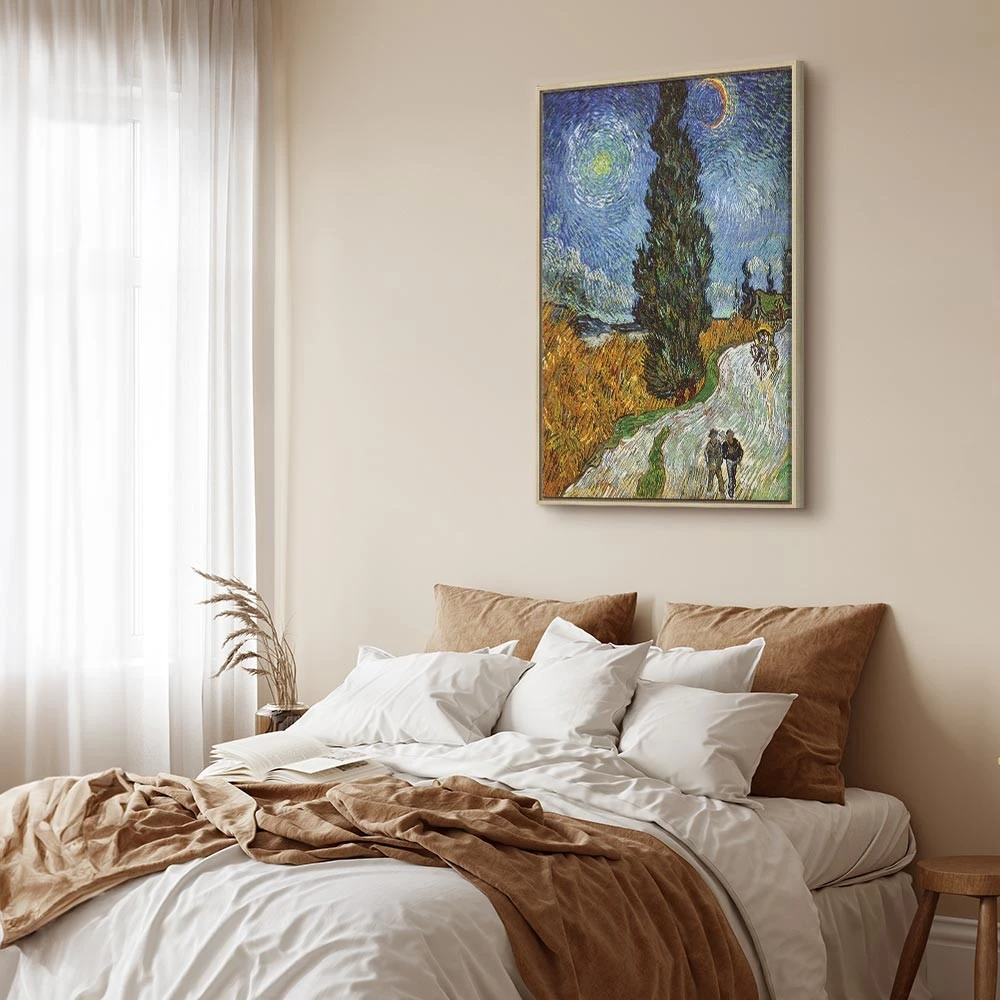 Paveikslas Vincent van Gogh - Kelias su kiparisu ir žvaigžde