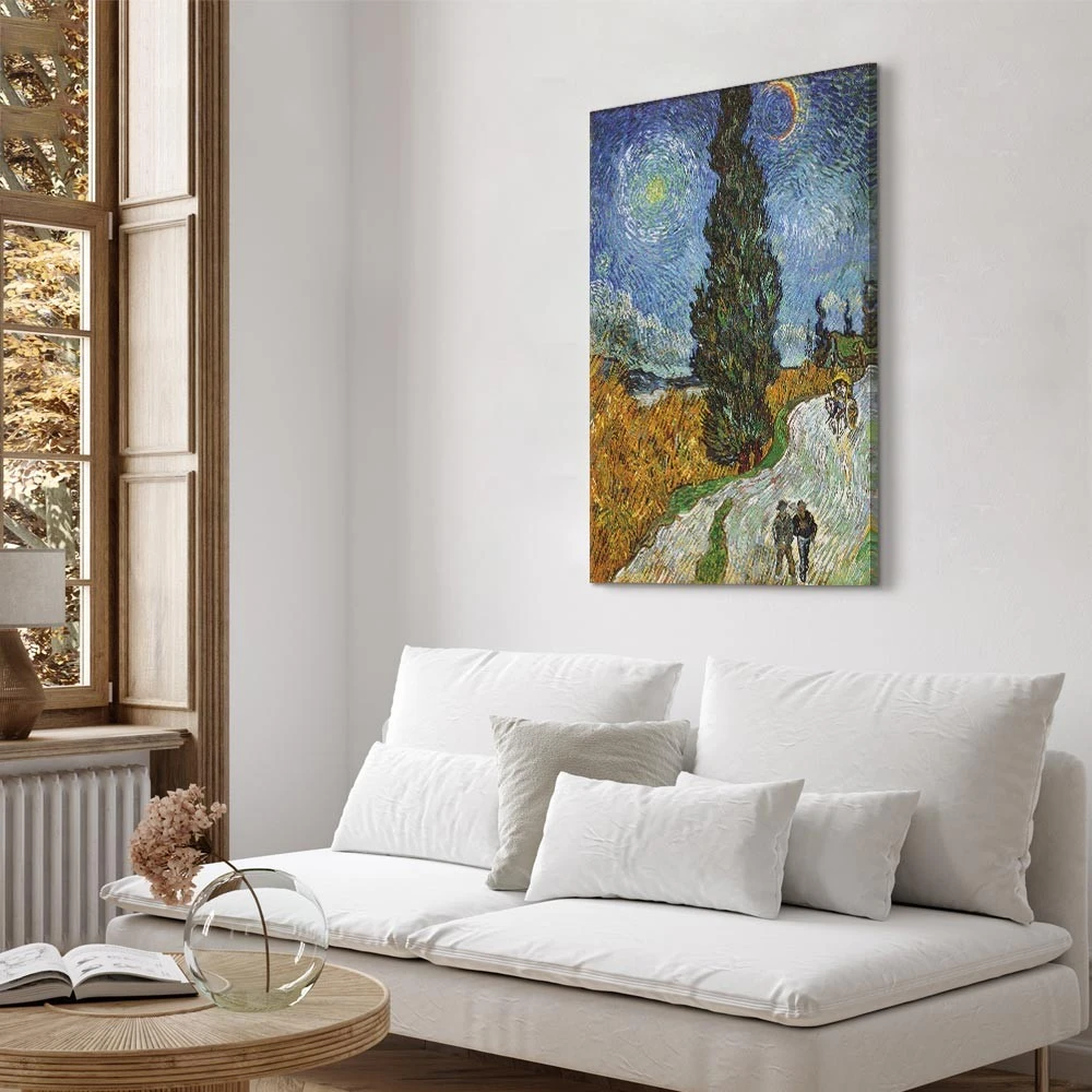 Paveikslas Vincent van Gogh - Kelias su kiparisu ir žvaigžde