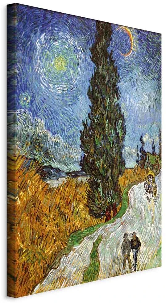 Paveikslas Vincent van Gogh - Kelias su kiparisu ir žvaigžde