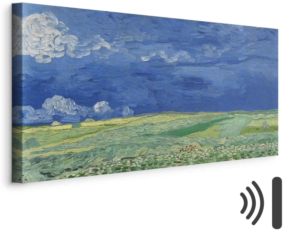 Paveikslas Vincent van Gogh - Kviečių laukas po audros debesimis