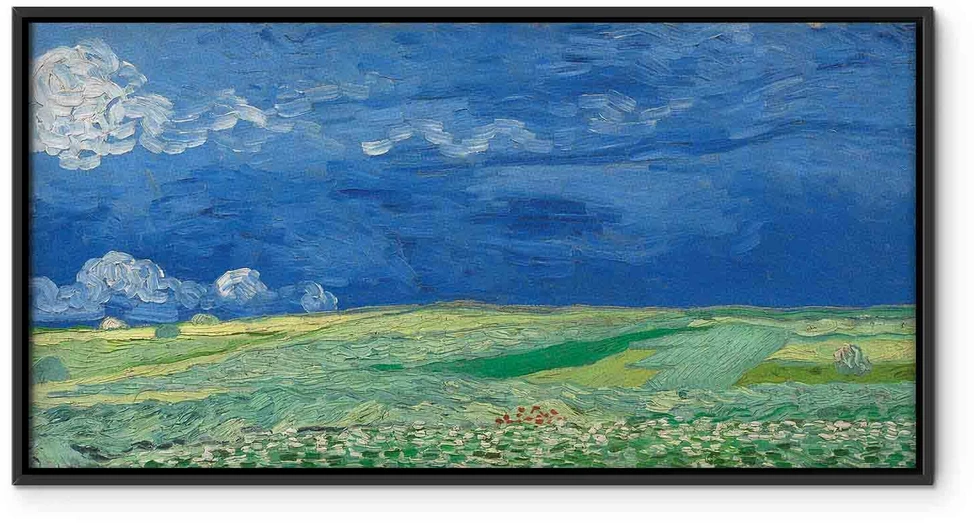 Paveikslas Vincent van Gogh - Kviečių laukas po audros debesimis
