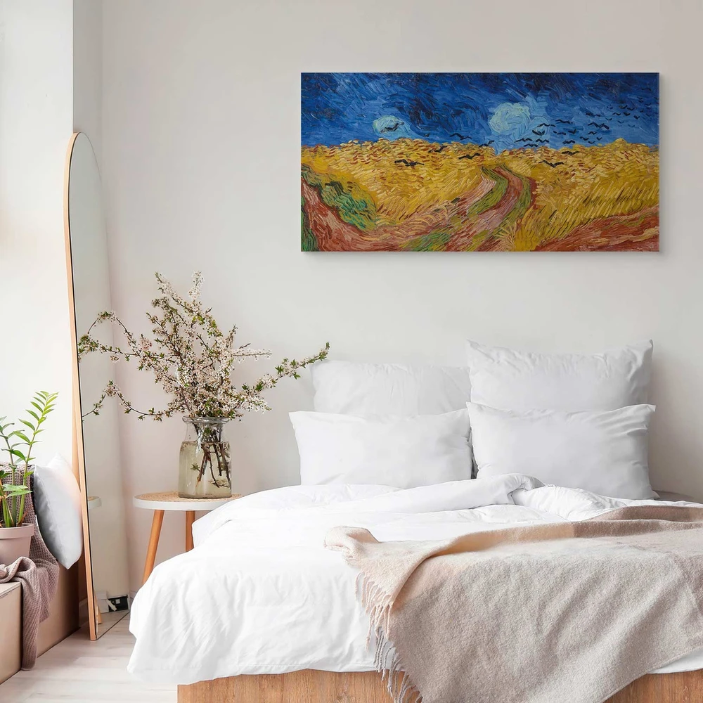Paveikslas Vincent van Gogh - Kviečių laukas su varnomis