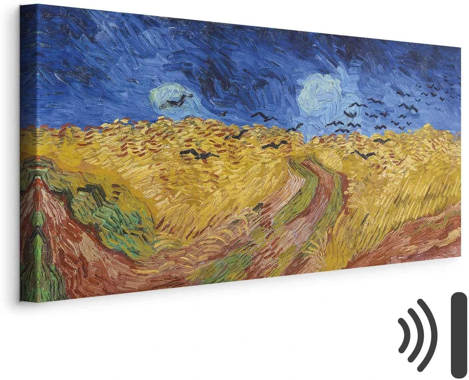 Paveikslas Vincent van Gogh - Kviečių laukas su varnomis