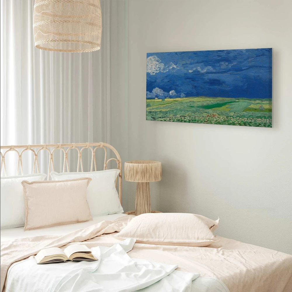 Paveikslas Vincent van Gogh - Kviečių laukas po audros debesimis