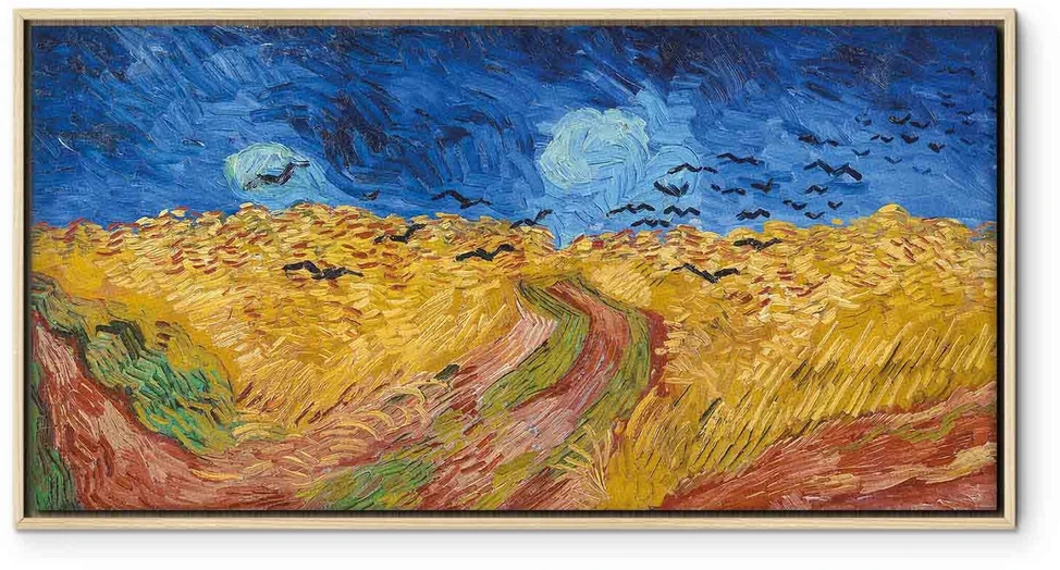 Paveikslas Vincent van Gogh - Kviečių laukas su varnomis