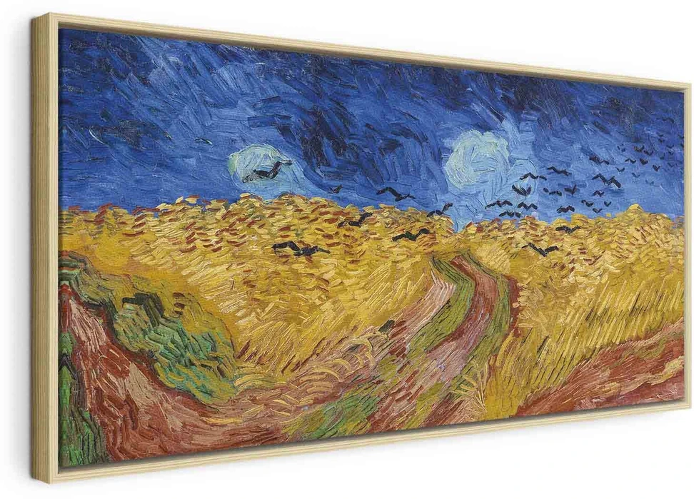 Paveikslas Vincent van Gogh - Kviečių laukas su varnomis