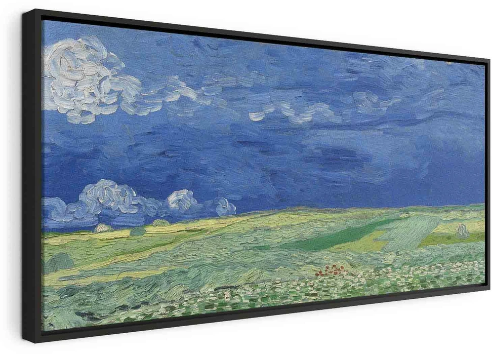 Paveikslas Vincent van Gogh - Kviečių laukas po audros debesimis