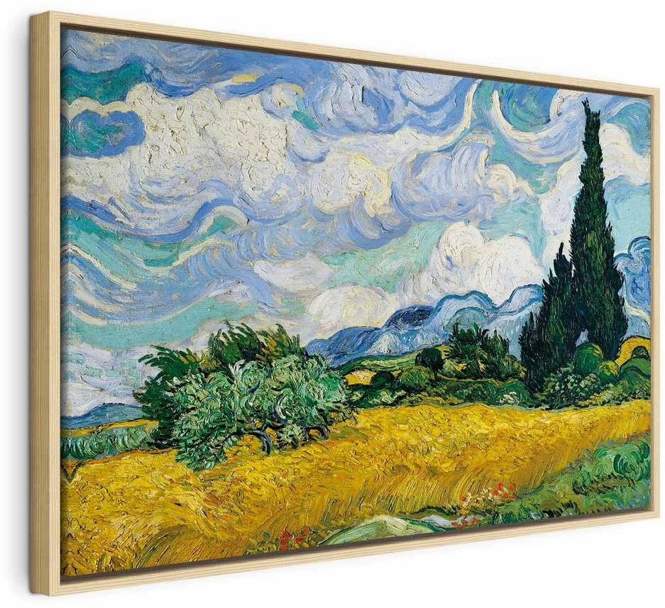 Paveikslas Vincent van Gogh - Kviečių laukas su kiparisais