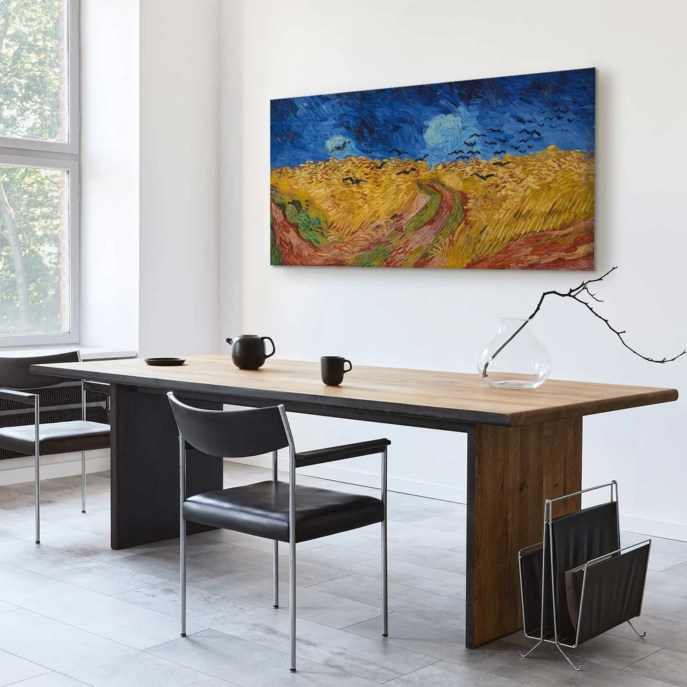 Paveikslas Vincent van Gogh - Kviečių laukas su varnomis