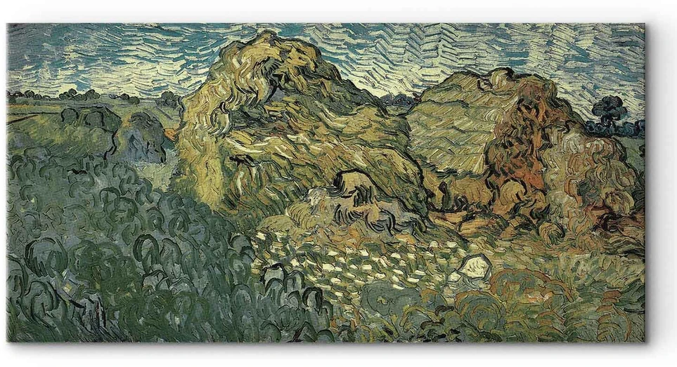 Paveikslas Vincent van Gogh - Laukas su javų pėdais