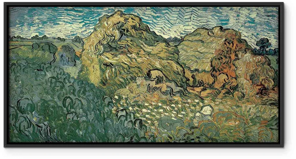 Paveikslas Vincent van Gogh - Laukas su javų pėdais
