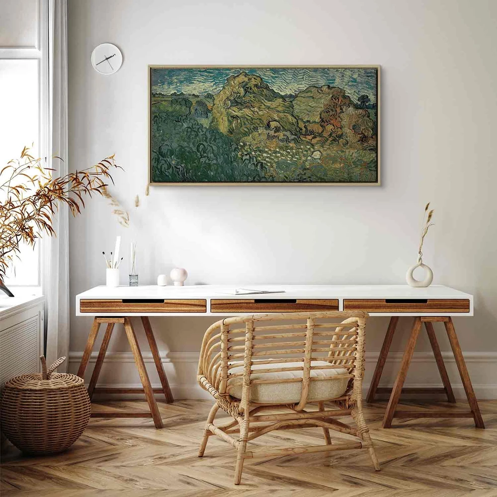 Paveikslas Vincent van Gogh - Laukas su javų pėdais