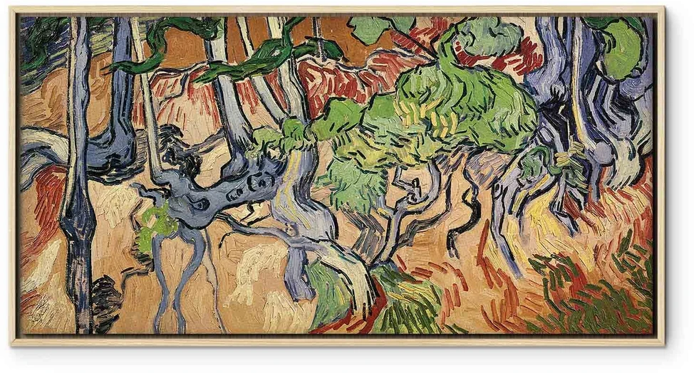 Paveikslas Vincent van Gogh - Medžių šaknys