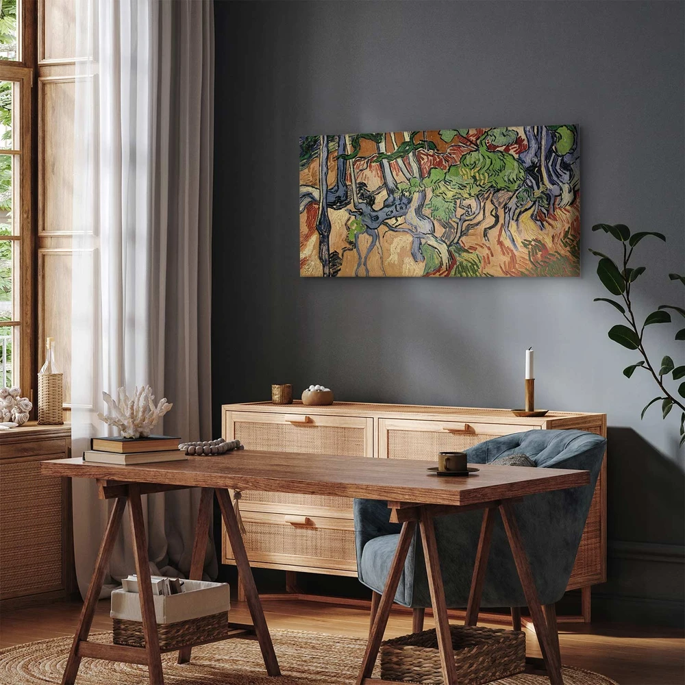 Paveikslas Vincent van Gogh - Medžių šaknys