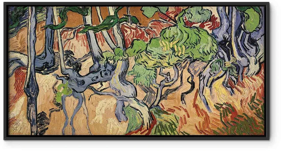 Paveikslas Vincent van Gogh - Medžių šaknys