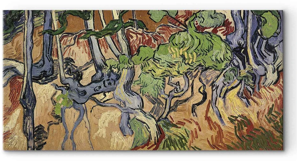 Paveikslas Vincent van Gogh - Medžių šaknys