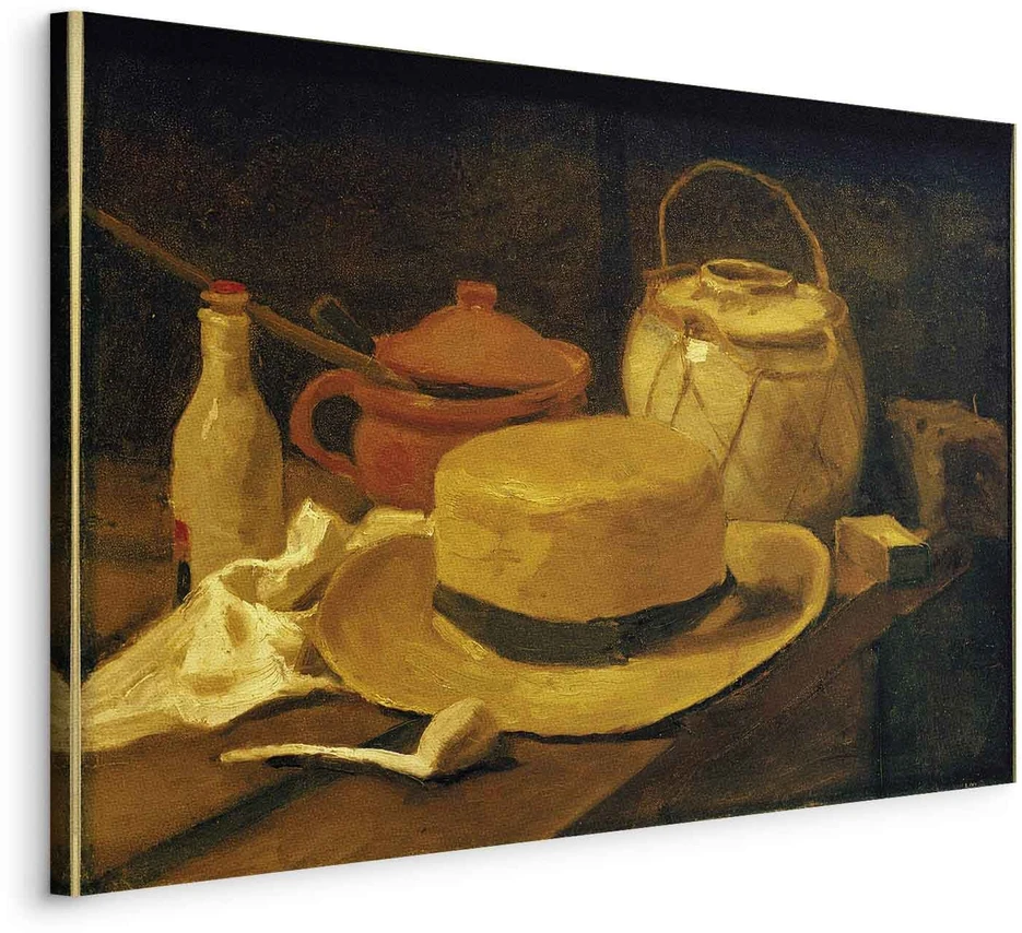 Paveikslas Vincent van Gogh - Natiurmortas su geltona šiaudine skrybėle