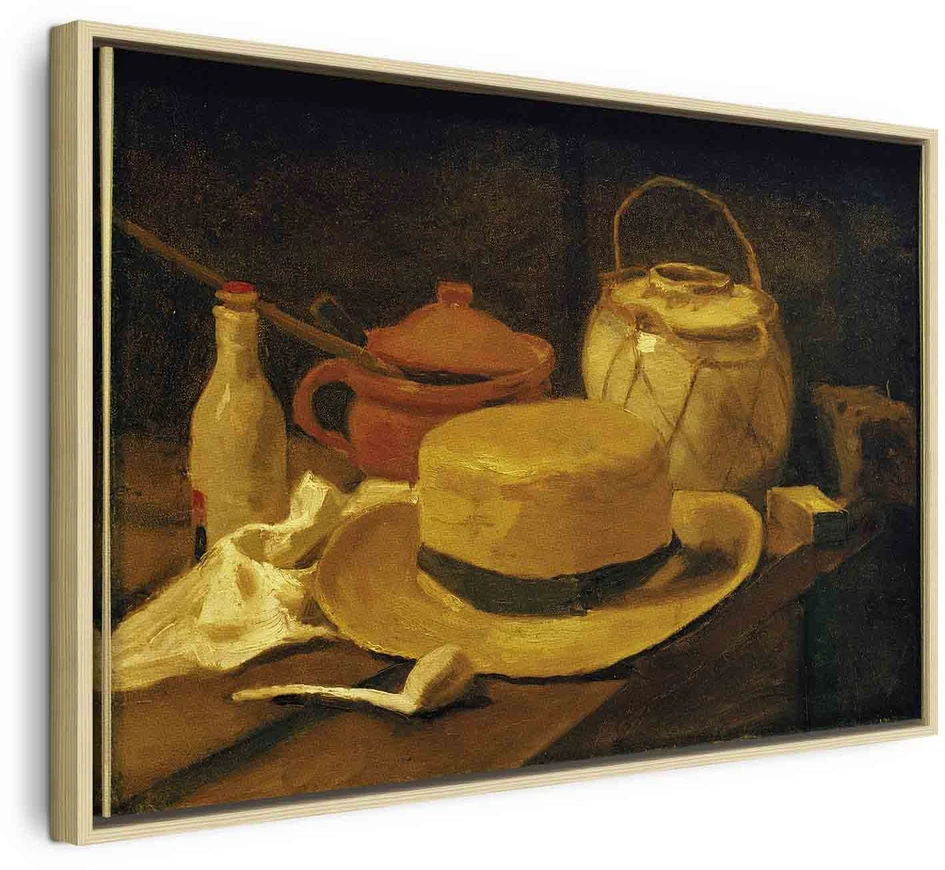 Paveikslas Vincent van Gogh - Natiurmortas su geltona šiaudine skrybėle