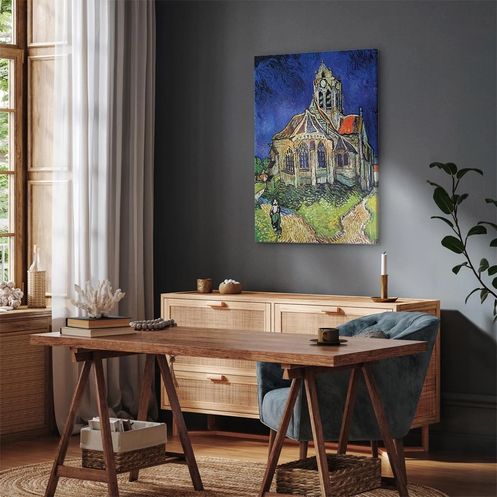 Paveikslas Vincent van Gogh - Overo bažnyčia