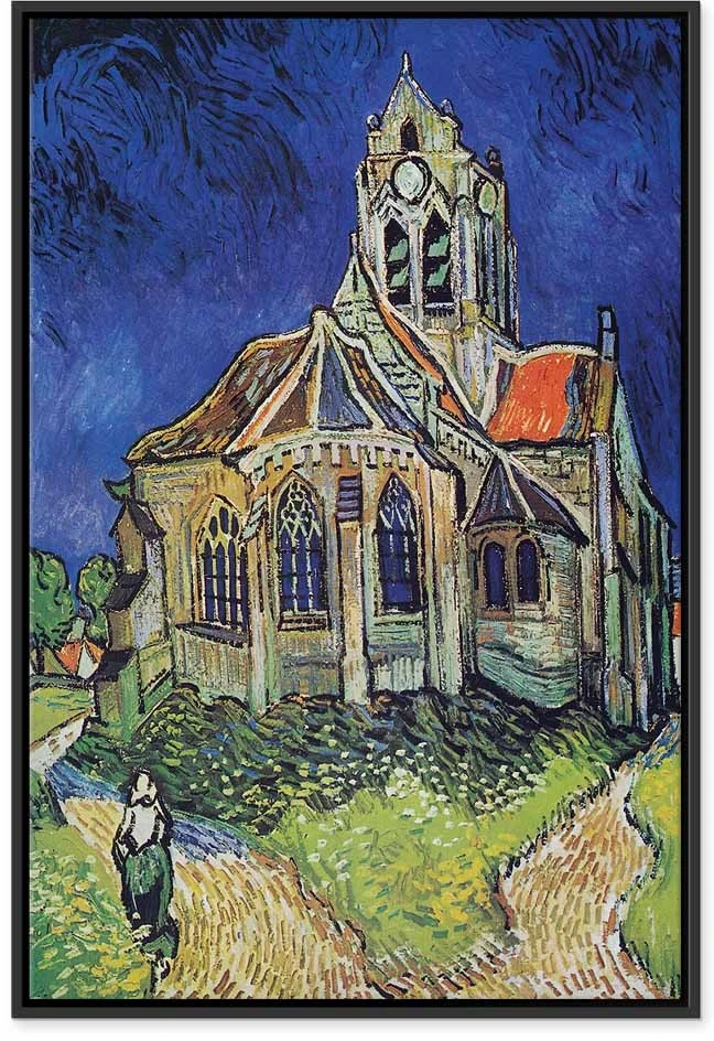 Paveikslas Vincent van Gogh - Overo bažnyčia