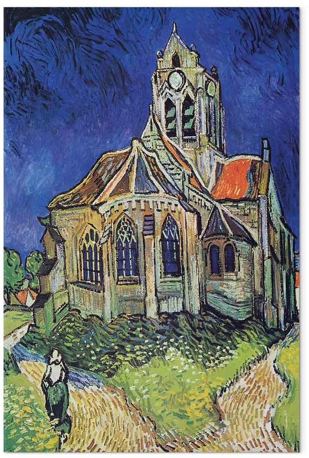 Paveikslas Vincent van Gogh - Overo bažnyčia