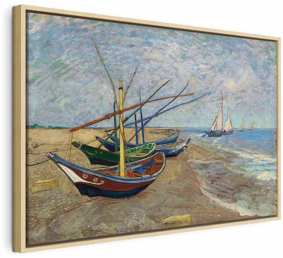 Paveikslas Vincent van Gogh - Žvejų valtys paplūdimyje