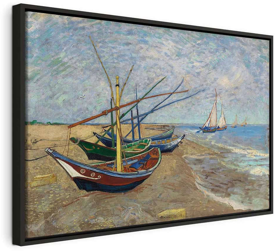 Paveikslas Vincent van Gogh - Žvejų valtys paplūdimyje