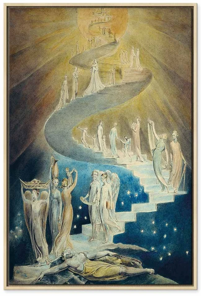 Paveikslas William Blake - Jokūbo kopėčios