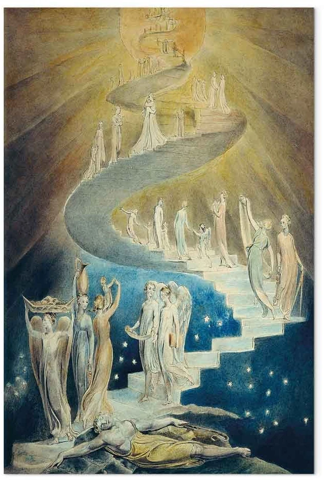 Paveikslas William Blake - Jokūbo kopėčios
