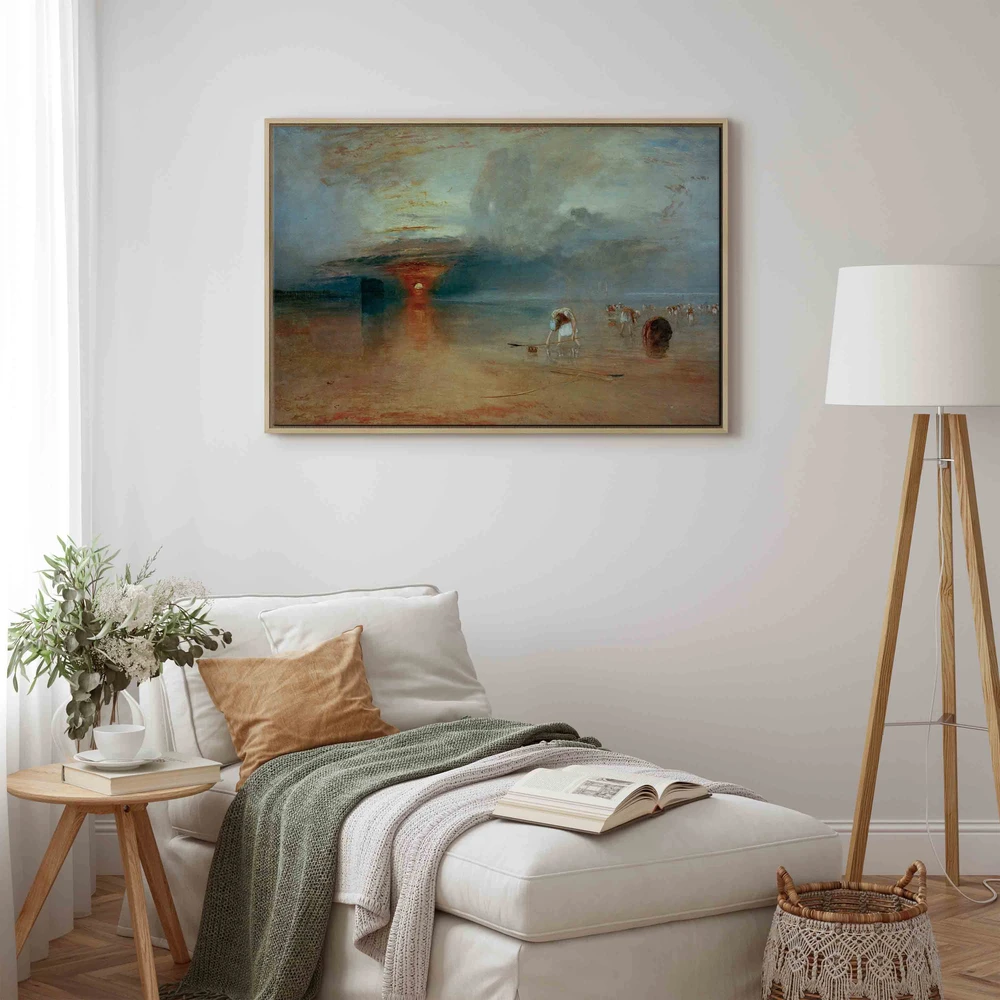 Paveikslas William Turner - Kalė pakrantė atoslūgio metu