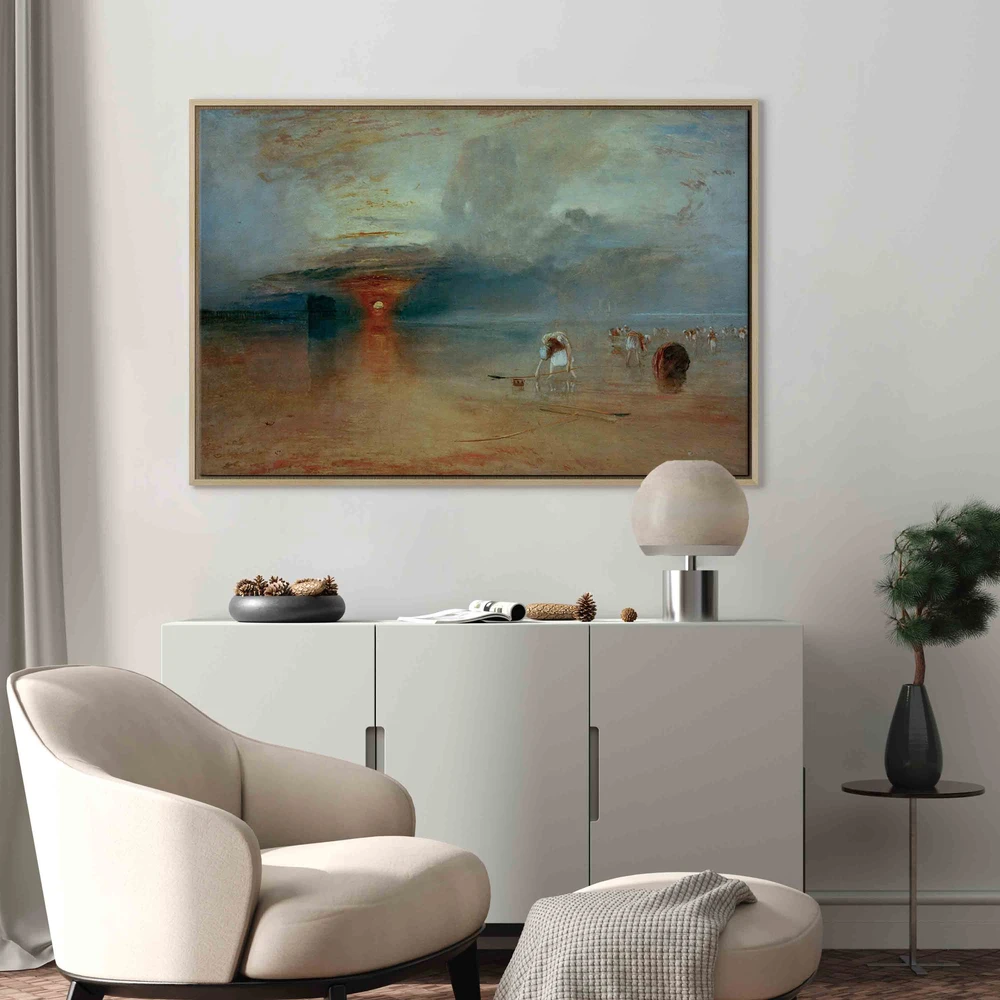 Paveikslas William Turner - Kalė pakrantė atoslūgio metu