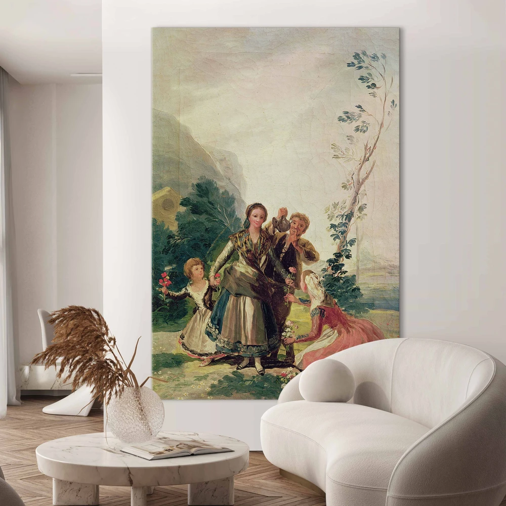 Paveikslas XXL Francisco Goya - Pavasaris, arba gėlių mergaitės