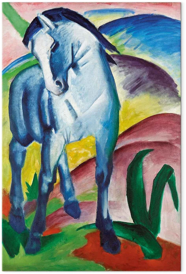 Paveikslas XXL Franz Marc - Mėlynasis arklys